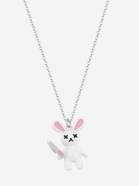 goth bunny necklace